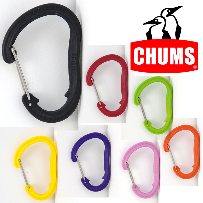 チャムス プラスチックイービナーL CH61-0120 プラスチック カラビナ Lサイズ Plastic Carabiner Large カラビナ