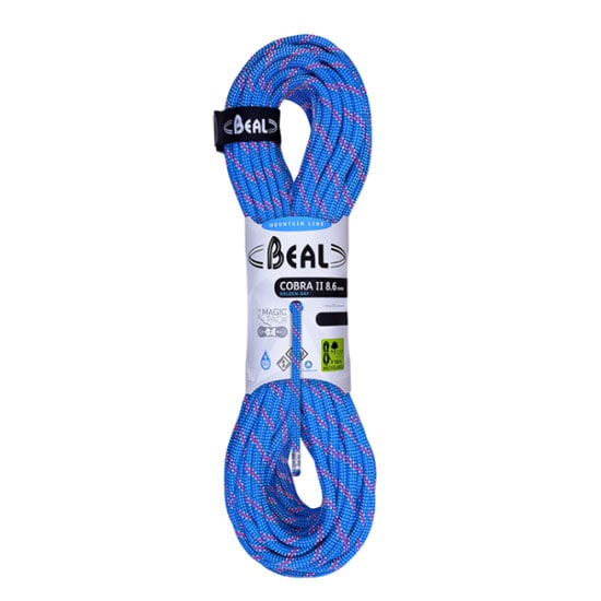 ベアール 8.6mm コブラII ユニコア 50m ゴールデンドライ BE11030 COBRA II 8.6MM GOLDEN DRY ロープ クライミングロープ 登山用ロープ ロストアロー正規取引店