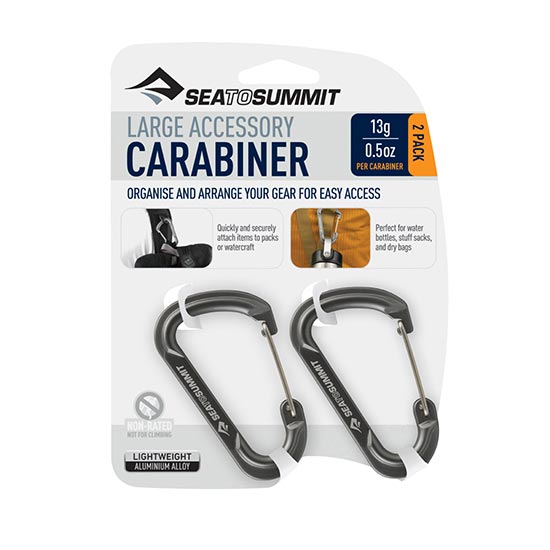 シートゥサミット ラージアクセサリーカラビナ (2個入り) ST82352 登山やクライミングの安全確保には使用不可