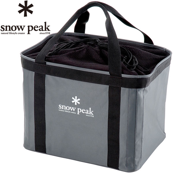 【安心のアフターサービス】スノーピーク バッグ UG-080 ギアコンテナ BBQBOX焼武者収納ケース コンテナケース 多用途バッグ ファイヤーピット/ストーブフレームケースS 上部メッシュ巾着