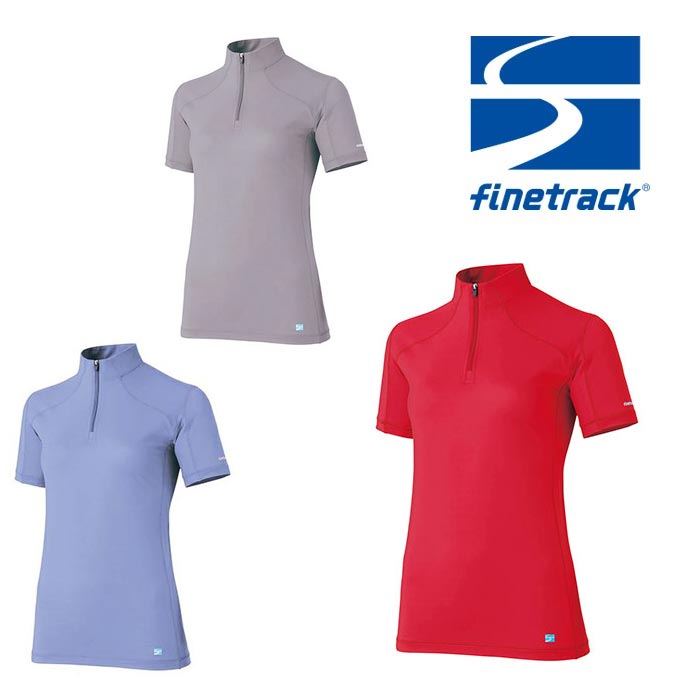 ファイントラック ドラウトゼファージップT FMW1312 レディース/女性用 Tシャツ 半袖Tシャツ ジップシャツ トレッキング 登山 吸汗速乾 ベースレイヤー