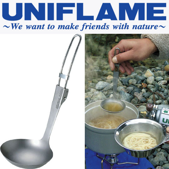 ユニフレーム 668177 トレイルレードルＴｉ ステンレスハンドル フォールディング バーベキュー/BBQ用 【ゆうパケット不可】