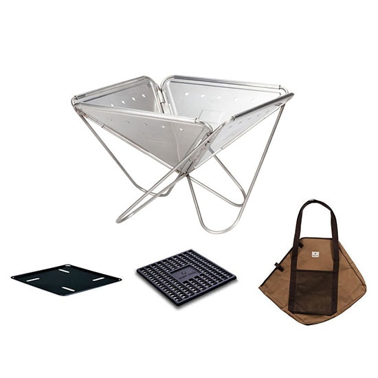 【安心のアフターサービス】スノーピーク 焚火台Lスターターセット SET-112S 焚き火台Lセット 焚火台Ｌ 焚火台ベースプレートＬ 炭床Ｌコンプリート収納ケースL 焚き火