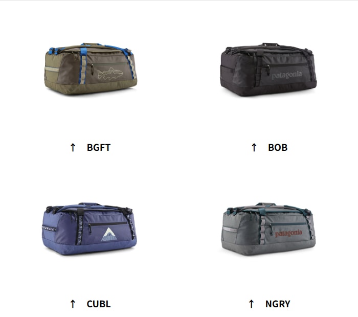 パタゴニア ブラックホール・ダッフル 55L 49343 バックパック Black