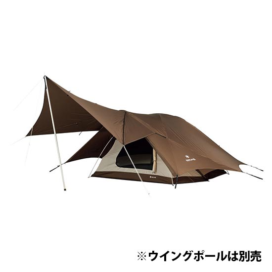 希少 ヤマコウ ウイング タープ & スノーピーク グランド ポール 2本 Snow Peak - 希少 ヤマコウ ウイング タープ & スノーピーク