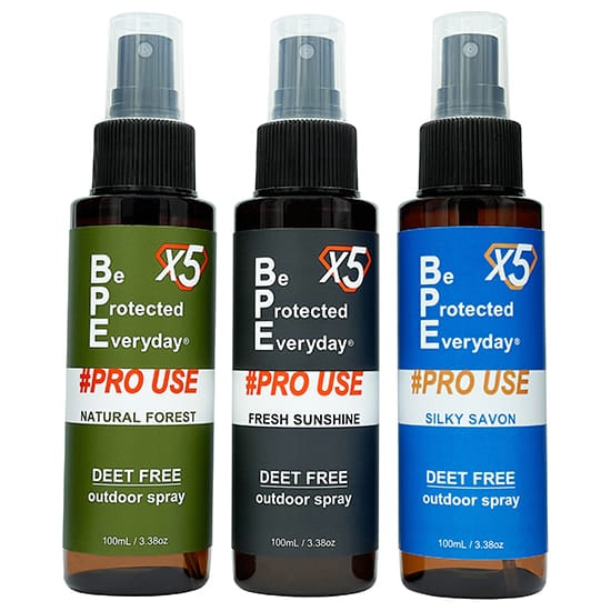 ビープロテクテッドエブリデイ BPEファブリックスプレー プロユースX5（エックスファイブ） 100ml BPE-X5  虫よけスプレー PRO USE X5 
