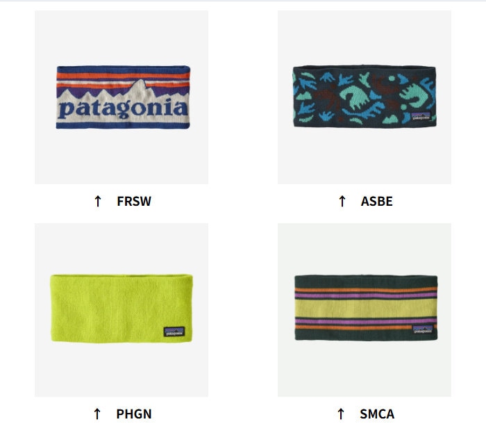 パタゴニア パウダー・タウン・ヘッドバンド 28761 ヘッドバンド