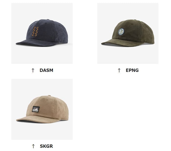 パタゴニア コーデュロイ・キャップ 33535 キャップ Corduroy Cap