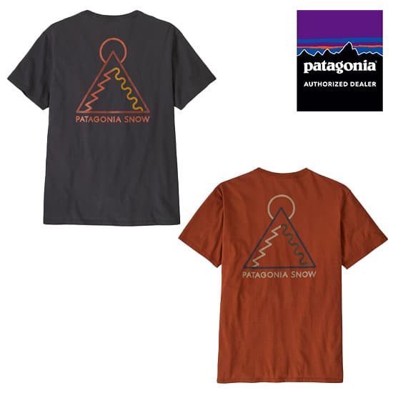 パタゴニア ドーン・トラックス・オーガニック・Tシャツ 37791 メンズ/男性用 半袖Tシャツ Dawn Tracks Organic T-Shirt※クリアランス【返品交換不可】