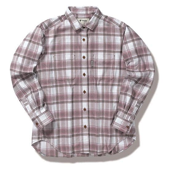 フォックスファイヤー TSラフチェックシャツ FXF8112473 レディース/女性用 長袖シャツ TS Rough Check Shirt 両胸ポケット 吸汗速乾 アウトドア