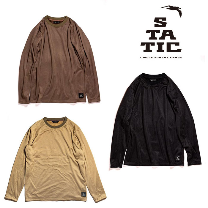 STATIC スタティック アドリフトクルー Adrift Crew（オクタの長袖）【STATIC】※旧製品の為、 STATIC スタティック アドリフトクルー