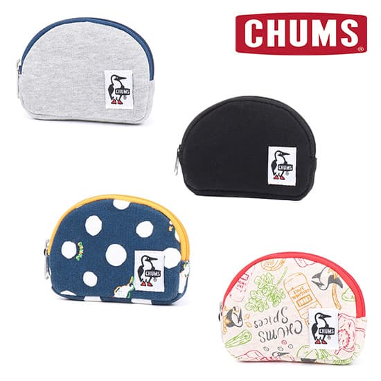 チャムス ハーフラウンドコインポーチスウェット CH60-3811  コインケース Half Round Coin Pouch Sweat コインケース 半月型 スウェット素材 2025年春夏