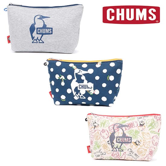 チャムス ブービープリントポーチスウェット CH60-3828  ポーチ Booby Print Pouch Sweat 2024年秋冬新作