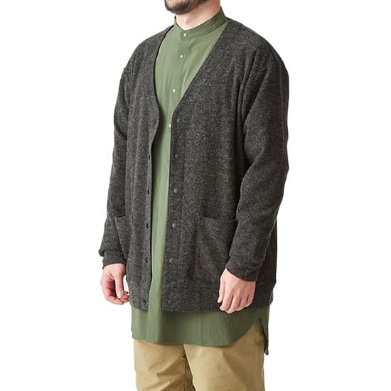 アクシーズクイン エレメンツ アクリルウールのカーディガン AXES021082 ユニセックス/男女兼用 カーディガン ※クリアランス【返品交換不可】