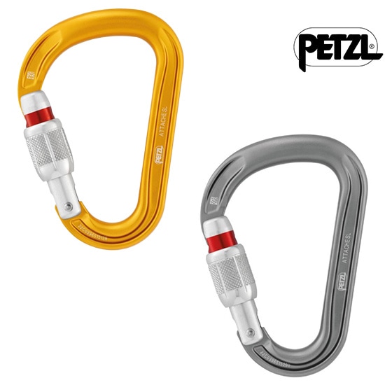 ペツル アタッシュ M038AA00 M038AA01 M038AA  カラビナ スクリューロック 洋なし型 クライミング 登山