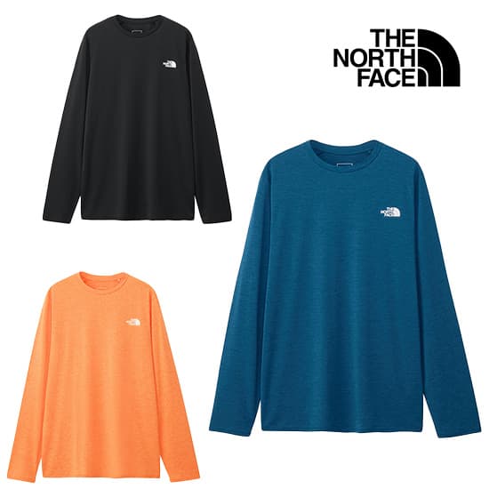 ザノースフェイス ロングスリーブGTDメランジクルー NT12597 メンズ/男性用 長袖Tシャツ L/S GTD MELANGE CR【先行セール】【返品交換不可】