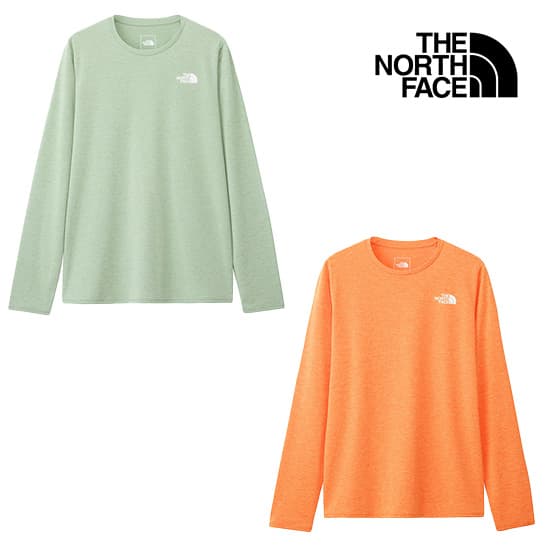ザノースフェイス ロングスリーブGTDメランジクルー NTW12597 レディース/女性用 長袖Tシャツ L/S GTD MELANGE CR【先行セール】【返品交換不可】