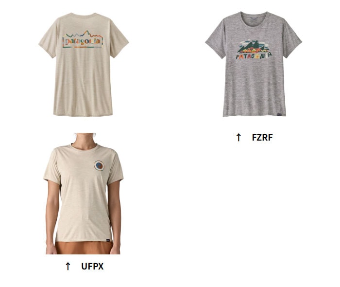 パタゴニア ウィメンズ キャプリーン クール デイリー グラフィック