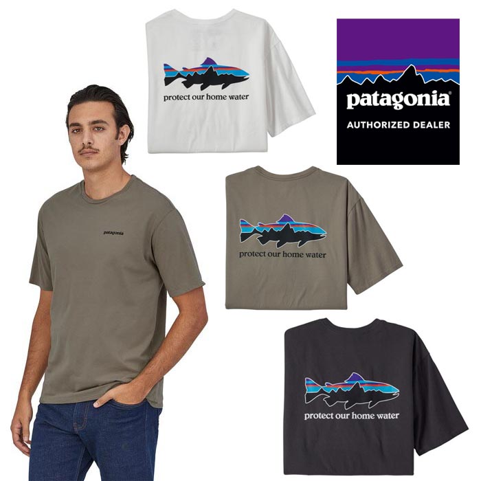 パタゴニア メンズ・ホーム・ウォーター・トラウト・オーガニック・Tシャツ 37547 メンズ/男性用 Tシャツ M's Home Water Trout Organic T-Shirt - Short Sleeve Tshirts 半袖Tシャツ コットンT トップス