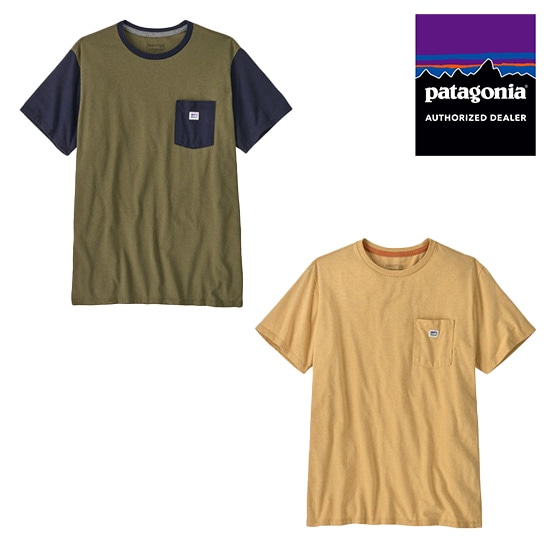 パタゴニア ショップ・ステッカー・ポケット・レスポンシビリティー 37762 ユニセックス/男女兼用 半袖Tシャツ Shop Sticker Pocket Responsibili-Tee 2025年春夏新作