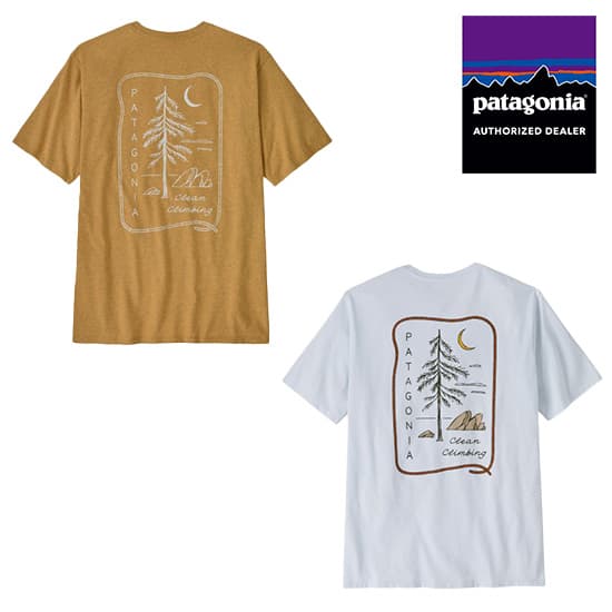 パタゴニア メンズ・クリーンクライム・ルーツ・レスポンシビリティー 37795 メンズ/男性用 半袖Tシャツ Ms Clean Climb Roots Responsibili-Tee