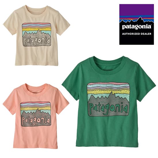 パタゴニア ベビー・フィッツロイ・スカイズ・Tシャツ 60421 キッズ/子供用 半袖Tシャツ Baby Fitz Roy Skies T-Shirt 2025年春夏新作