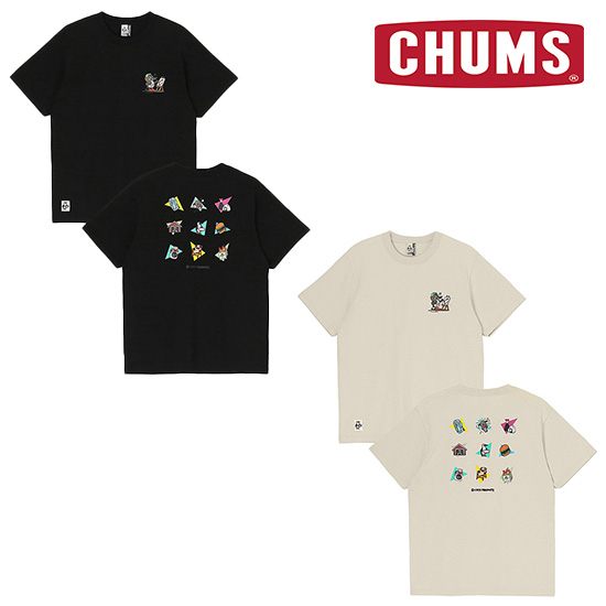 チャムス かせきさいだぁ アラカルトT CH01-2555 メンズ/男性用 半袖Tシャツ  2025年春夏新作