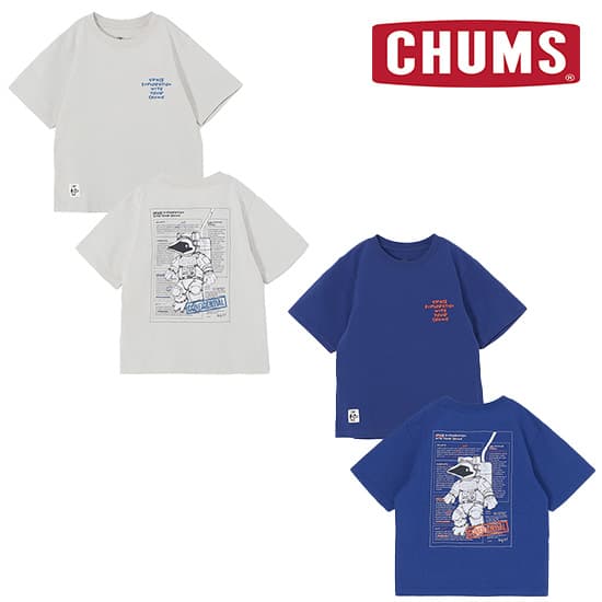 チャムス キッズスペースブービースペーススーツT CH21-1357 キッズ/子供用 半袖Tシャツ Kids Space Booby Spacesuit T-Shirt 2025年春夏新作