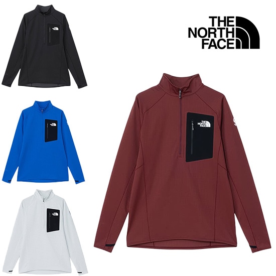 ザノースフェイス エクスペディションドライドットジップハイ NT12522 メンズ/男性用 長袖Tシャツ EX DRY DOT ZIPHIGH 2025年秋冬