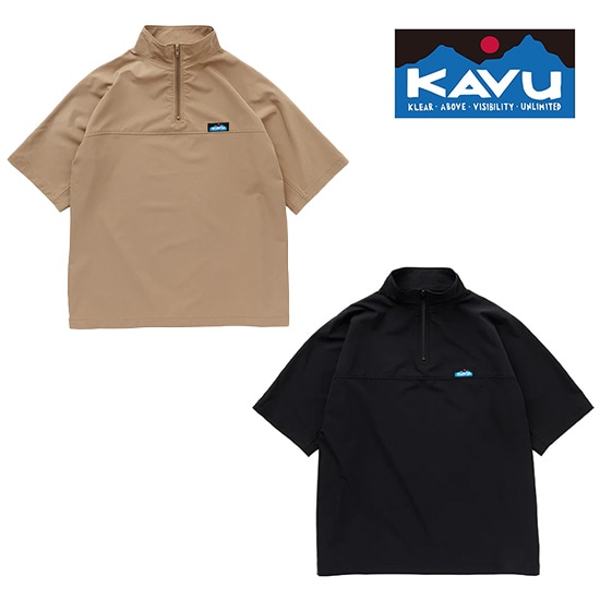 カブー シェルテックハーフジップシャツ KAVU19822237 メンズ/男性用 半袖シャツ  2025年春夏新作