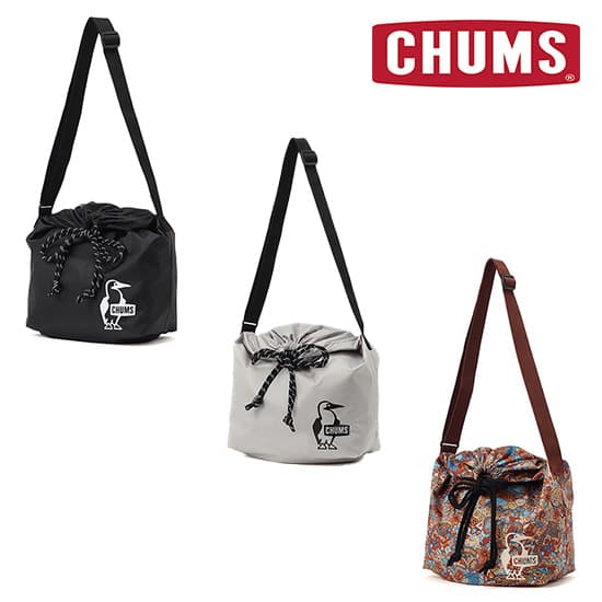 チャムス イージーゴードローストリングリバーシブルショルダーバッグ CH60-3910  ショルダーバッグ Easy-Go Drawstring RV Shoulder Bag 2025年春夏新作