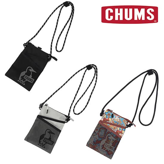 チャムス イージーゴーダブルポケットフォンショルダーバッグ CH60-3911  ショルダーバッグ Easy-Go Double Pocket Phone Shoulder Bag 2025年春夏新作