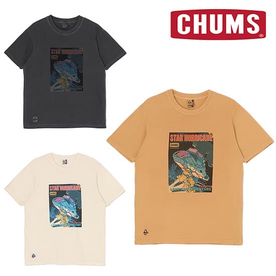 チャムス チャムススターハリケーンTシャツ CH11-2529 レディース/女性用 半袖Tシャツ CHUMS Star Hurricane T-Shirt 2025年春夏新作