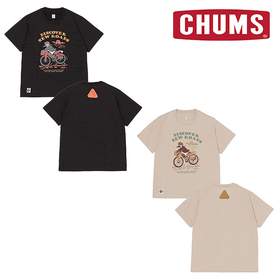 チャムス グラベルアドベンチャードライTシャツ CH01-2537 メンズ/男性用 半袖Tシャツ Gravel Adventure Dry T-Shirt 2025年春夏新作