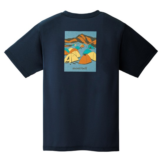 モンベル WIC.T アサヤケマエ 1114725 メンズ/男性用 半袖Tシャツ  2025年春夏新作