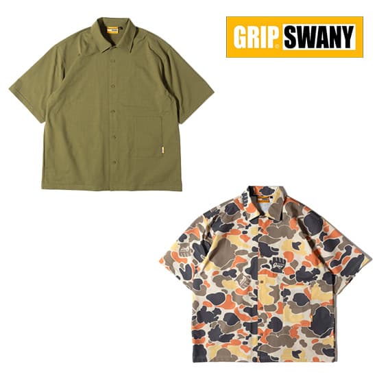 グリップスワニー GS  AIRFLOW SHIRT GSMSH0015 メンズ/男性用 半袖シャツ  2025年春夏新作