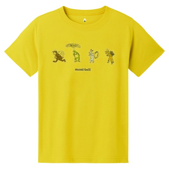 モンベル WIC.T Kid's 鳥獣キャンプ 1114505 キッズ/子供用 半袖Tシャツ  2025年春夏新作
