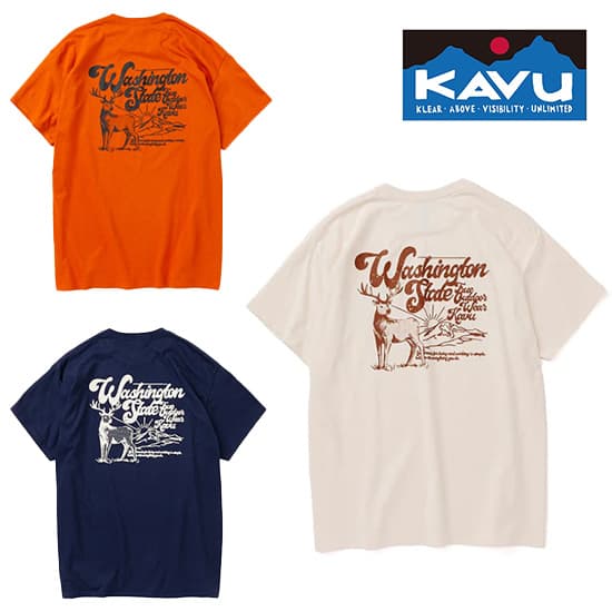 カブー ディア Tシャツ KAVU19822264 メンズ/男性用 半袖Tシャツ  2025年春夏新作