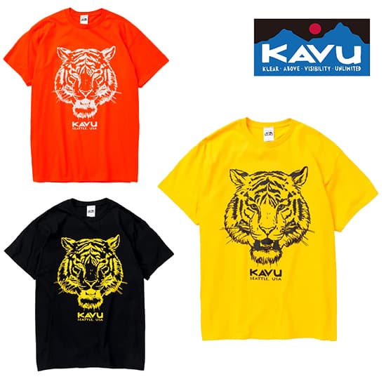 カブー タイガー Tシャツ KAVU19822258 メンズ/男性用 半袖Tシャツ  2025年春夏新作