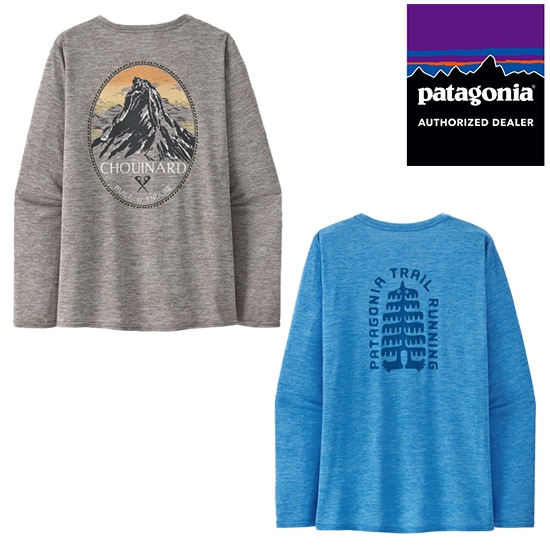 パタゴニア ロングスリーブ・キャプリーン・クール・デイリー・グラフィック・シャツ（ランズ） 45165 レディース/女性用 長袖Ｔシャツ 長袖Tシャツ トップス アウトドア ※クリアランスSALE 返品交換不可