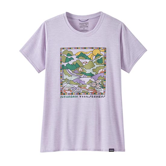 パタゴニア キャプリーン・クール・デイリー・グラフィック・シャツ（ランズ） 45390 レディース/女性用 Tシャツ 半袖Tシャツ トップス アウトドア ※クリアランスセール【返品交換不可】