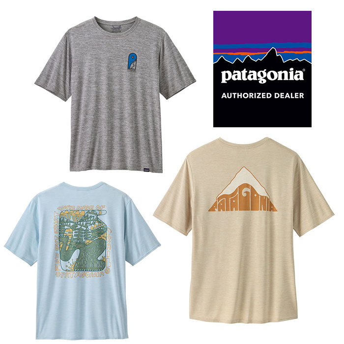 パタゴニア キャプリーン・クール・デイリー・グラフィック・シャツ（ランズ） 45385 メンズ/男性用 Tシャツ 半袖Tシャツ トップス アウトドア 2025年秋冬