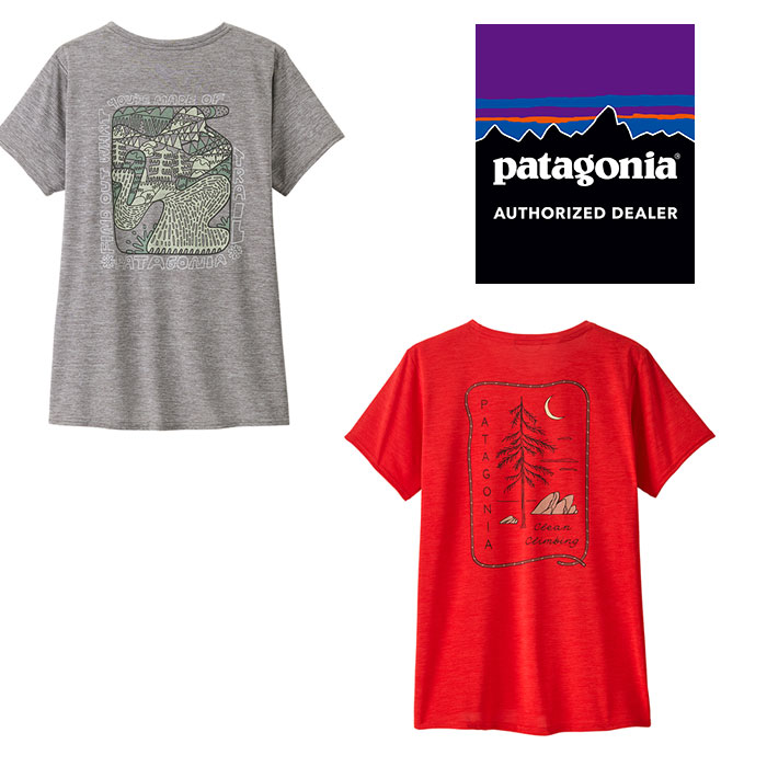 パタゴニア キャプリーン・クール・デイリー・グラフィック・シャツ（ランズ） 45390 レディース/女性用 Tシャツ 半袖Tシャツ トップス アウトドア 2025年秋冬