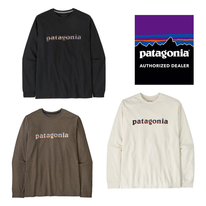 パタゴニア メンズ・ロングスリーブ・'73 テキスト・ロゴ・レスポンシビリティー 37780 メンズ/男性用 長袖Tシャツ M's L/S '73 Text Logo Responsibili-Tee 2025年秋冬