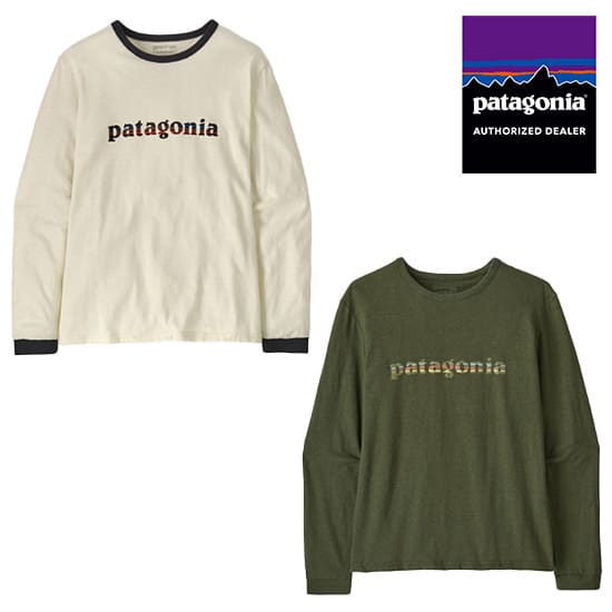 パタゴニア ウィメンズ・ロングスリーブ・'73 テキスト・ロゴ・レスポンシビリティー 37787 レディース/女性用 長袖Tシャツ W's L/S '73 Text Logo Responsibili-Tee※クリアランス【返品交換不可】