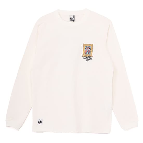 チャムス アートブービーブラッシュドロングスリーブTシャツ CH11-2664 レディース/女性用 長袖Tシャツ Art Booby Brushed L/S T-Shirt ※先行クリアランス【返品交換不可】