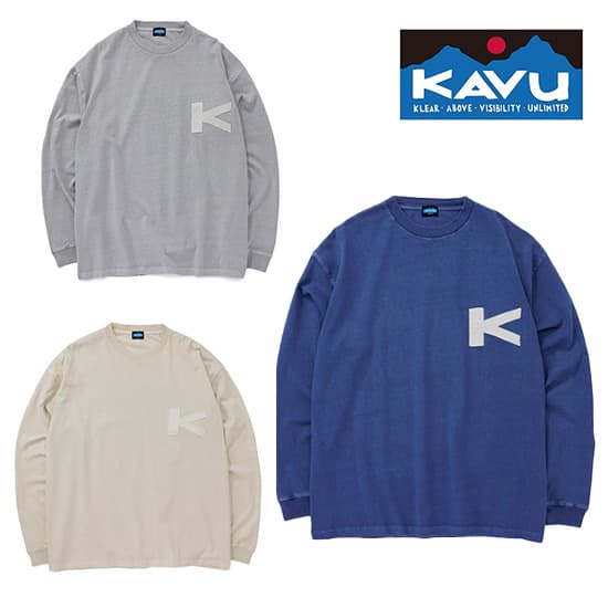カブー ケーパッチ ロングスリーブTシャツ KAVU19822320 メンズ/男性用 長袖Tシャツ K Patch LS Tee 2025年秋冬新作