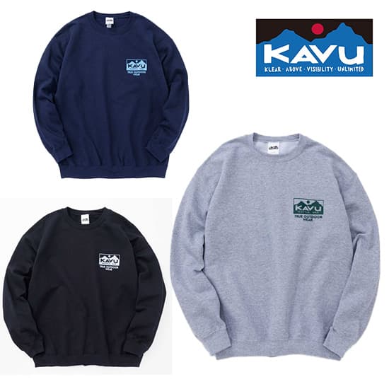 カブー トゥルーロゴ スウェット KAVU19822333 メンズ/男性用 スウェットトップス TRUE Logo Sweat ※先行クリアランスセール【返品交換不可】