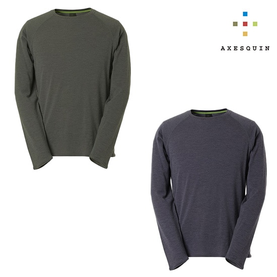 アクシーズクイン Creare Merino LS 120 Tee AXES011156 メンズ/男性用 長袖Tシャツ  2025年秋冬新作