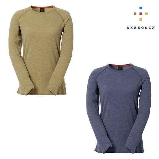 アクシーズクイン Women's Creare Merino 120 LS Tee AXES011158 レディース/女性用 長袖Tシャツ  ※先行クリアランス【返品交換不可】